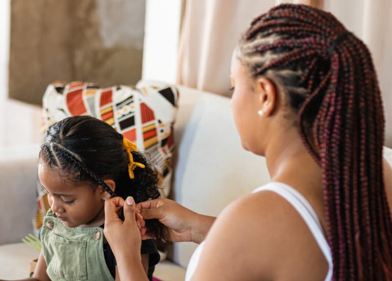 Knotless braids